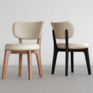 Nordic Solid Wood Upholstered Modern Dining Chair