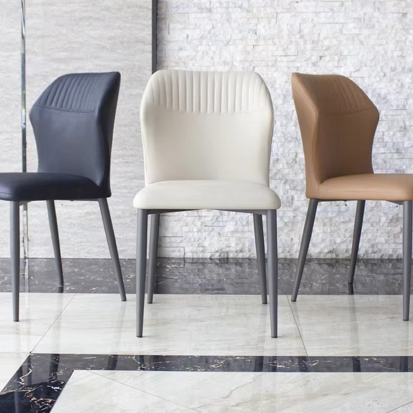 commercial furniture carbon steel legs pu leather with high density sponge dining chair commercial furniture carbon steel legs pu leather with high density sponge dining chair