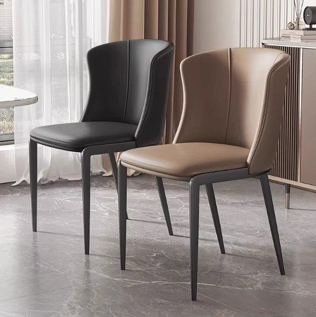 factory outlet metal frame leather dining chair with high rebound upholstered dining room chair for home hotel apartment factory outlet metal frame leather dining chair with high rebound upholstered dining room chair for home hotel apartment