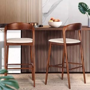 Solid Wood Kitchen Bar Stools