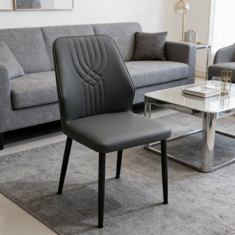Modern Metal Armless Dining Chair with Wood Seat for Commercial and Home Use Modern Metal Armless Dining Chair with Wood Seat for Commercial and Home Use