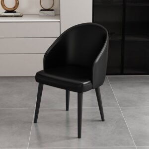sturdy dining chair reinforced metal legs high weight capacity indoor chair for dining room kitchen hotel restaurant