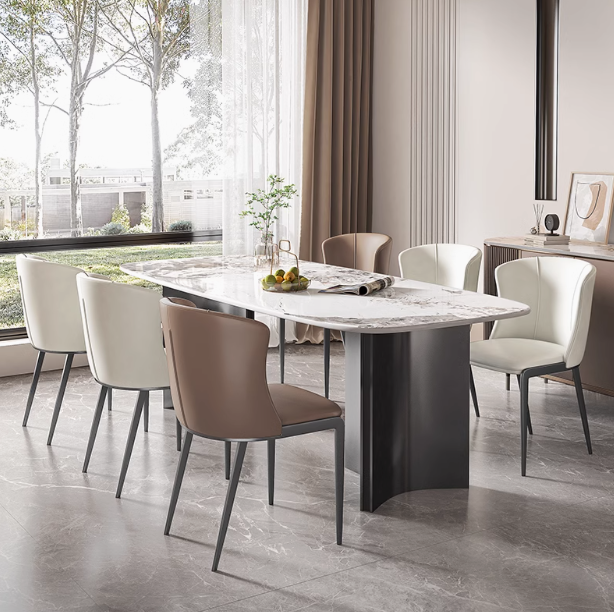 factory outlet metal frame leather dining chair with high rebound upholstered dining room chair for home hotel apartment factory outlet metal frame leather dining chair with high rebound upholstered dining room chair for home hotel apartment