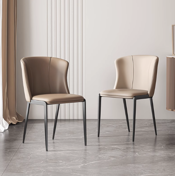factory outlet metal frame leather dining chair with high rebound upholstered dining room chair for home hotel apartment factory outlet metal frame leather dining chair with high rebound upholstered dining room chair for home hotel apartment