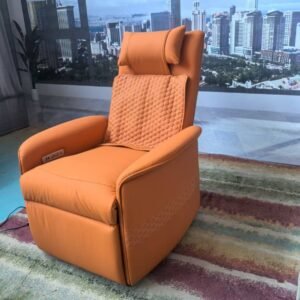 electric genuine leather italian minimalism metal multifunctional single massage sofa chair small apartment living room balcony