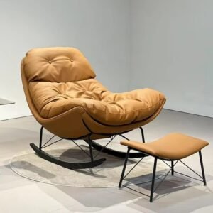 luxury factory wholesale modern metal lazy single recliner chair adjustable height for apartment hotel living room home daily use