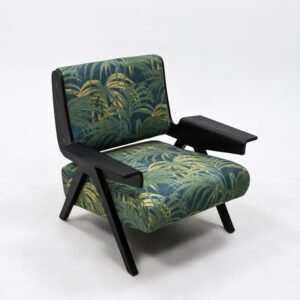 Home sabi wabi design ash wooden frame interior loft reading chair apartment hotel leisure arm chairs home sofa chair seating