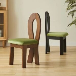 solid wood french vintage dining chair set modern mermaid design makeup stools for home hotels warehouses parks workshops