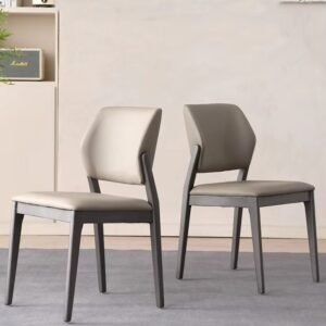 wholesale solid wood modern dining chair with simple backrest for home office and hotel use