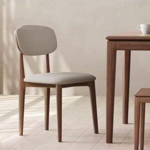 italian designer light luxury solid ash wood dining chair modern simple backrest stools for the home for the dining room