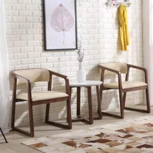 all solid wood home dining chair – modern nordic italian light luxury, soft cushion backrest, unique octagonal design