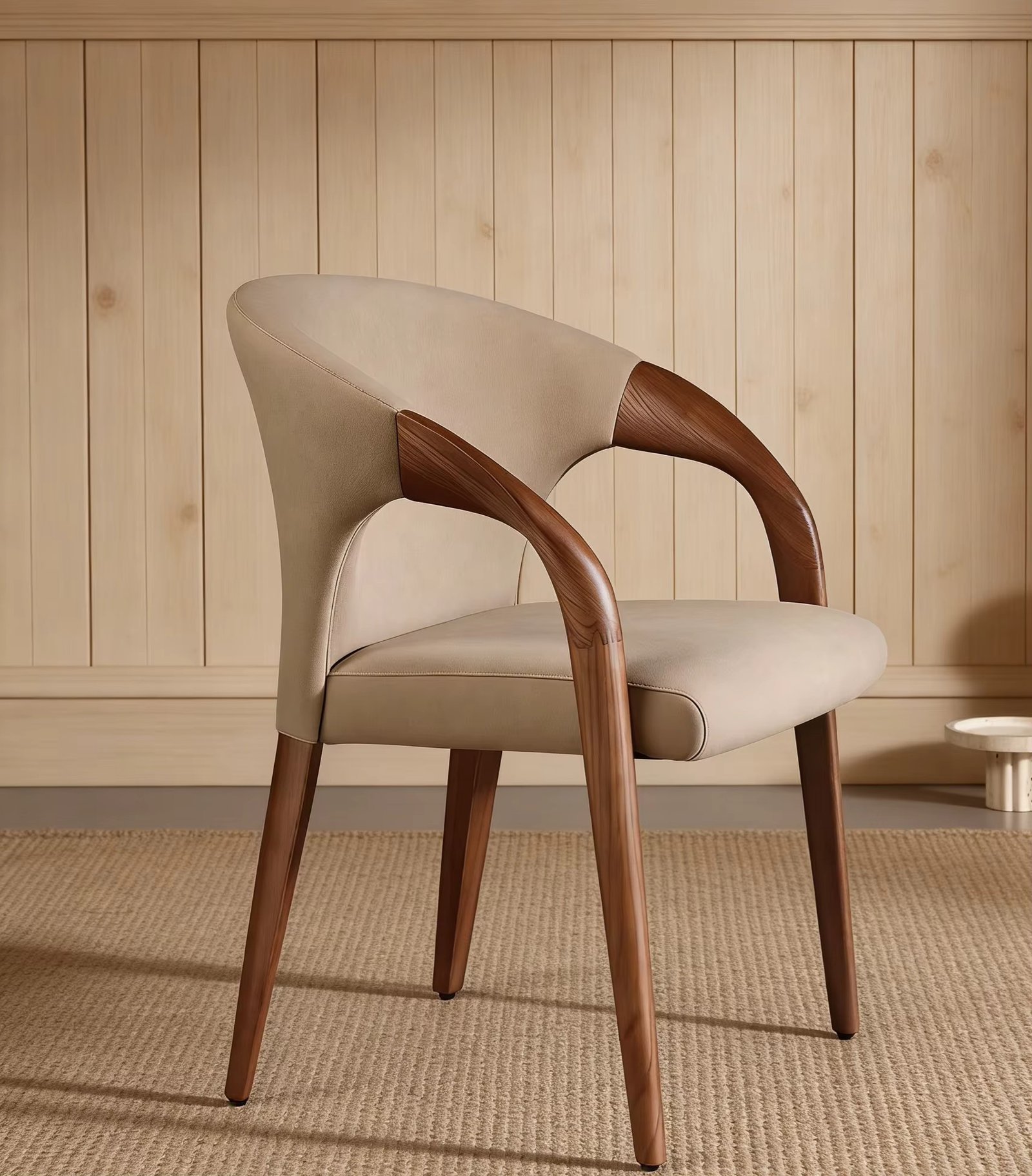 light luxury nordic italian dining chair – all solid wood, simple modern style, soft padded octagonal backrest for home light luxury nordic italian dining chair – all solid wood, simple modern style, soft padded octagonal backrest for home
