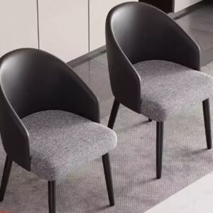 modern solid wood restaurant dining chairs eco friendly easy to clean commercial grade high density foam seat