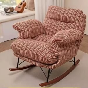 vintage design flannel rocking recliner sofa for living room balcony bedroom