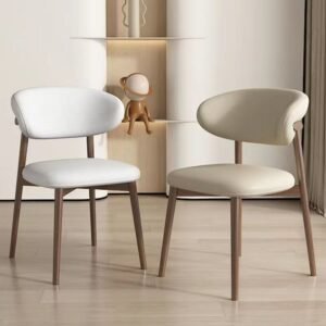 wholesale kd ash wood dining chair modern fabric upholstered seating