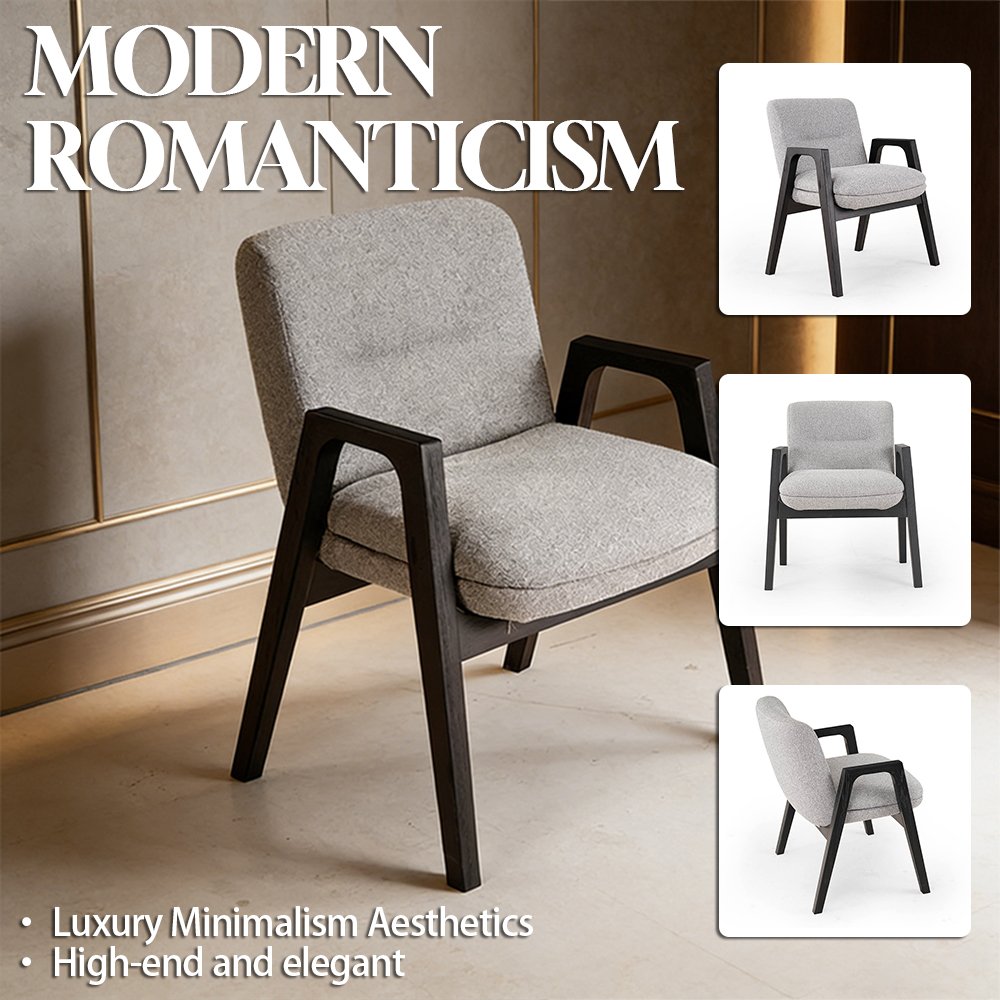 premium durable fabric backrest cushion solid wood armrest high quality elegant apartment villa living dining room chair premium durable fabric backrest cushion solid wood armrest high quality elegant apartment villa living dining room chair