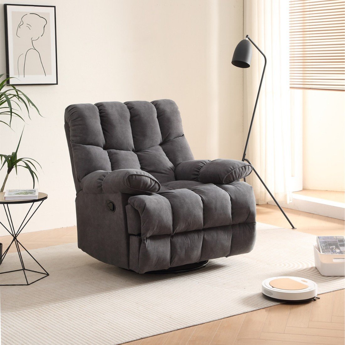 modern style swivel recliner lounge chair synthetic leather fabric upholstery with wood frame for home office or hotel modern style swivel recliner lounge chair synthetic leather fabric upholstery with wood frame for home office or hotel