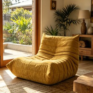 high quality indoor compressed bean bag boneless couch sofa single living room sofa chair lazy sofa furniture