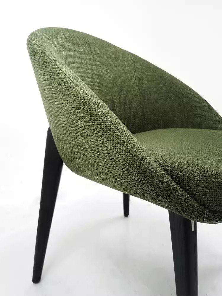 oem dining chair kitchen home casual coffee chair cotton linen art white wax metal italian shell art design modern model room oem dining chair kitchen home casual coffee chair cotton linen art white wax metal italian shell art design modern model room