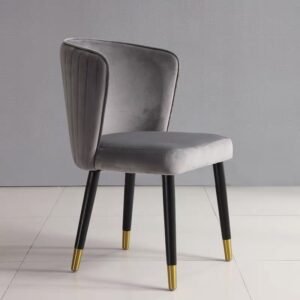 odm/oem luxury contemporary minimalist restaurant furniture soft velvet shell chairs