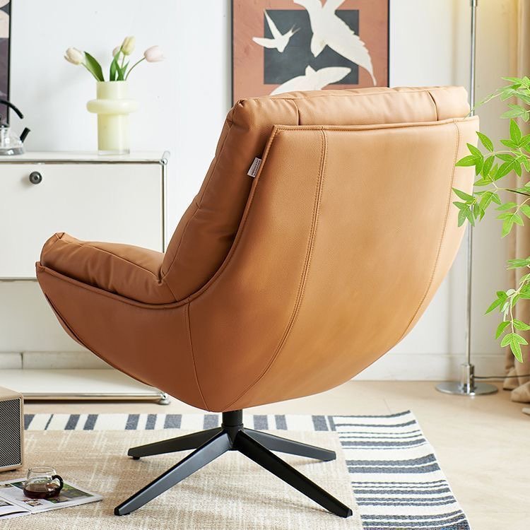 rotating leather swivel single leisure sofa chair modern minimalist living room balcony lazy recliner rotating leather swivel single leisure sofa chair modern minimalist living room balcony lazy recliner