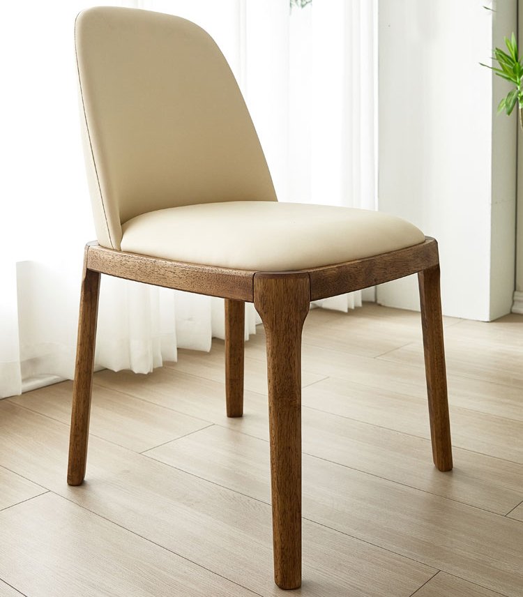 all solid wood modern simple nordic italian light luxury dining chair with soft cushion backrest octagonal design for home use all solid wood modern simple nordic italian light luxury dining chair with soft cushion backrest octagonal design for home use