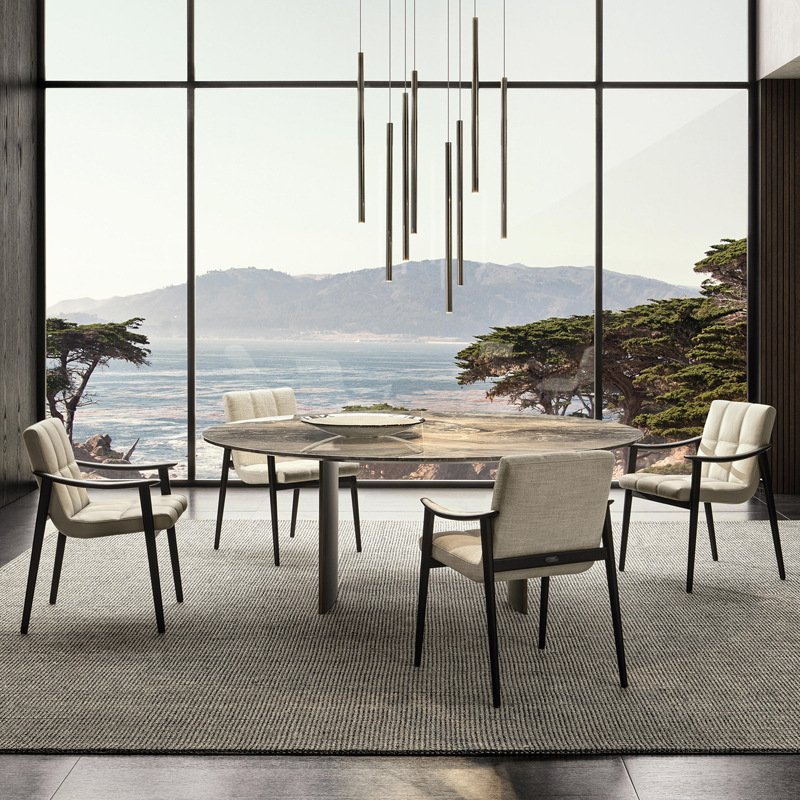 italian minimalist dining room furniture solid wood frame leather arm dining chairs italian minimalist dining room furniture solid wood frame leather arm dining chairs