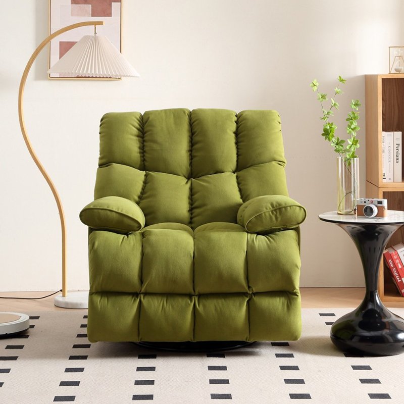 modern style swivel recliner lounge chair synthetic leather fabric upholstery with wood frame for home office or hotel modern style swivel recliner lounge chair synthetic leather fabric upholstery with wood frame for home office or hotel