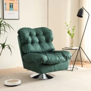 customized modern italian luxury cloud sofa high back rotating lazy single sofa chair swivel elegant lounge chairs