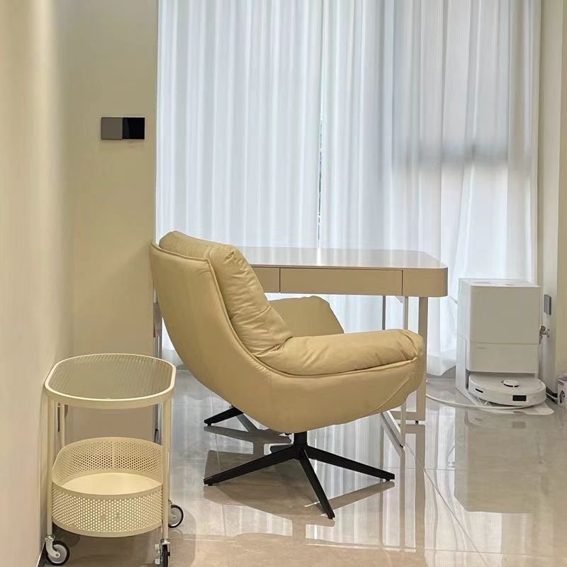 rotating leather swivel single leisure sofa chair modern minimalist living room balcony lazy recliner rotating leather swivel single leisure sofa chair modern minimalist living room balcony lazy recliner