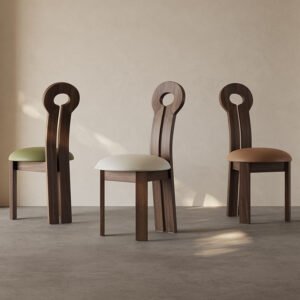 vintage style solid wood dining chair french retro solid wood dining chair for home