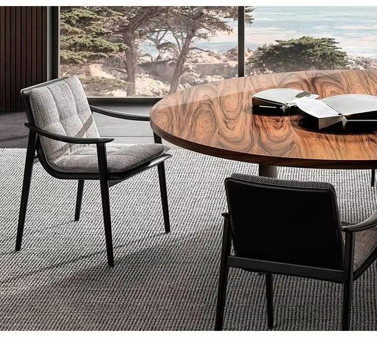 italian minimalist dining room furniture solid wood frame leather arm dining chairs italian minimalist dining room furniture solid wood frame leather arm dining chairs