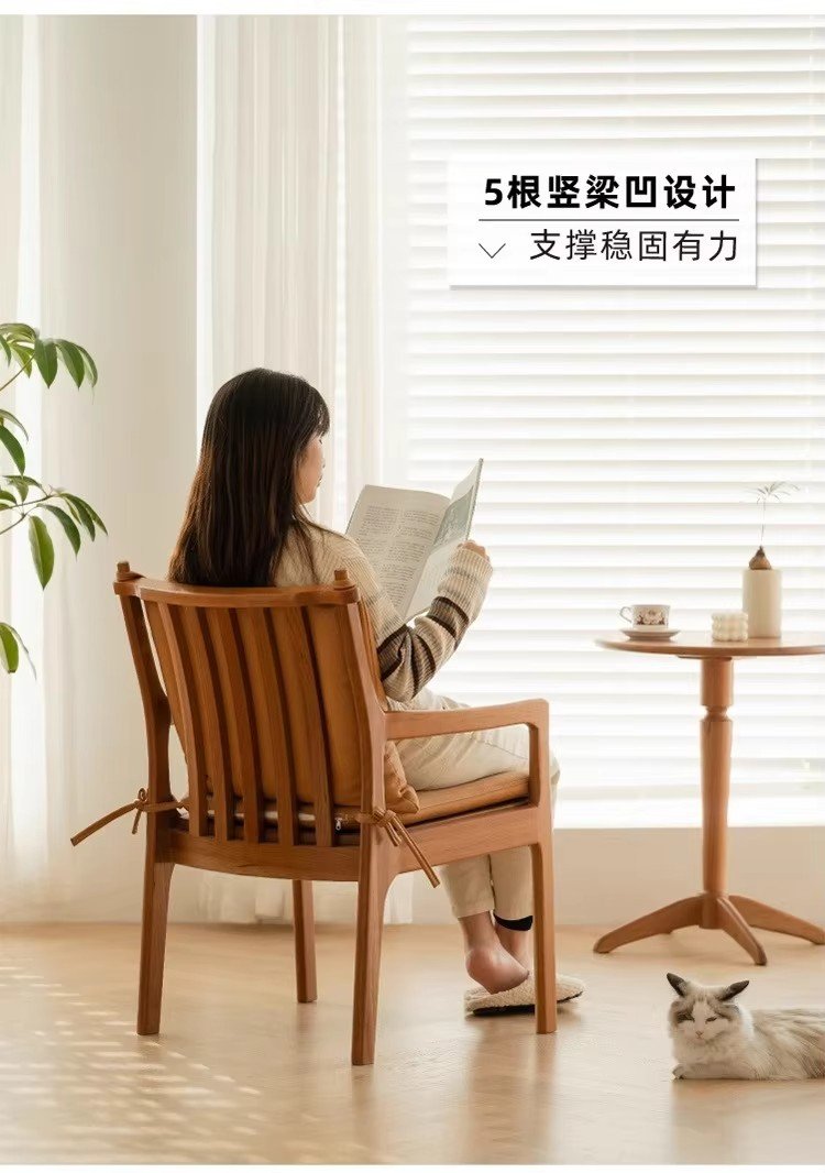 solid wood nordic dining chair with armrest backrest soft upholstery comfortable for long time sitting at home or restaurant solid wood nordic dining chair with armrest backrest soft upholstery comfortable for long time sitting at home or restaurant