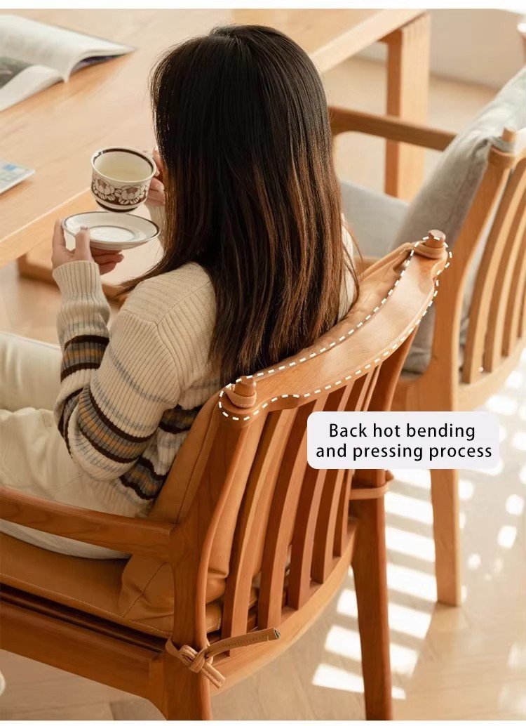 solid wood nordic dining chair with armrest backrest soft upholstery comfortable for long time sitting at home or restaurant solid wood nordic dining chair with armrest backrest soft upholstery comfortable for long time sitting at home or restaurant