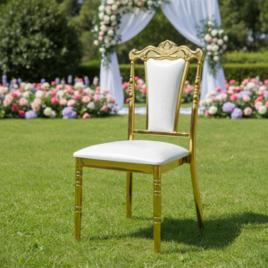 regal european style metal chair with padded backrest for event and hospitality use