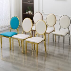 hot sale modern metal banquet fabric wedding chair event stackable luxury dining chair