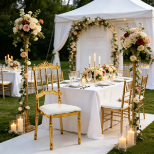 wholesale golden stainless soft high back banquet chair bjflamingo wedding event backrest elegant gold wedding chairs
